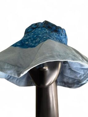 Blue Floral Denim Bucket Hat